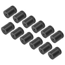 12 piezas de clavos publicitarios negro mate 25x30 mm