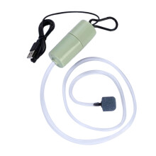 Mini pompe à oxygène silencieuse USB pour aquarium en ABS verte
