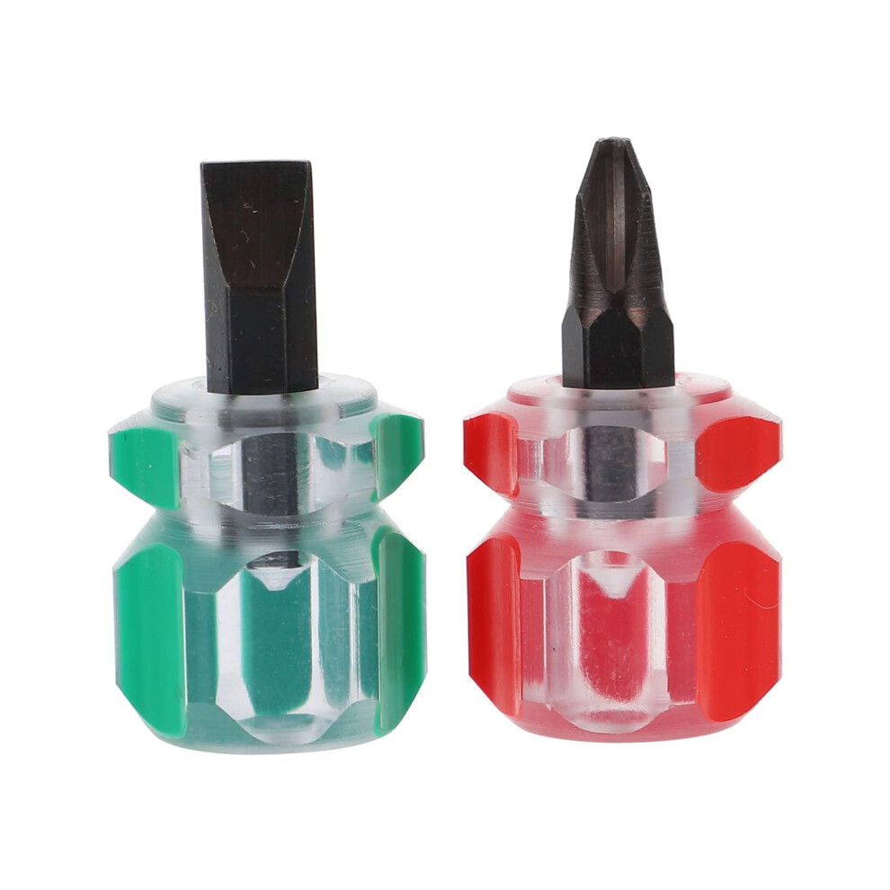 2Pcs Magnetic Screwdriver Set With Magnetic Tip And Ergonomic Handle For Home And Travel 9347817458589