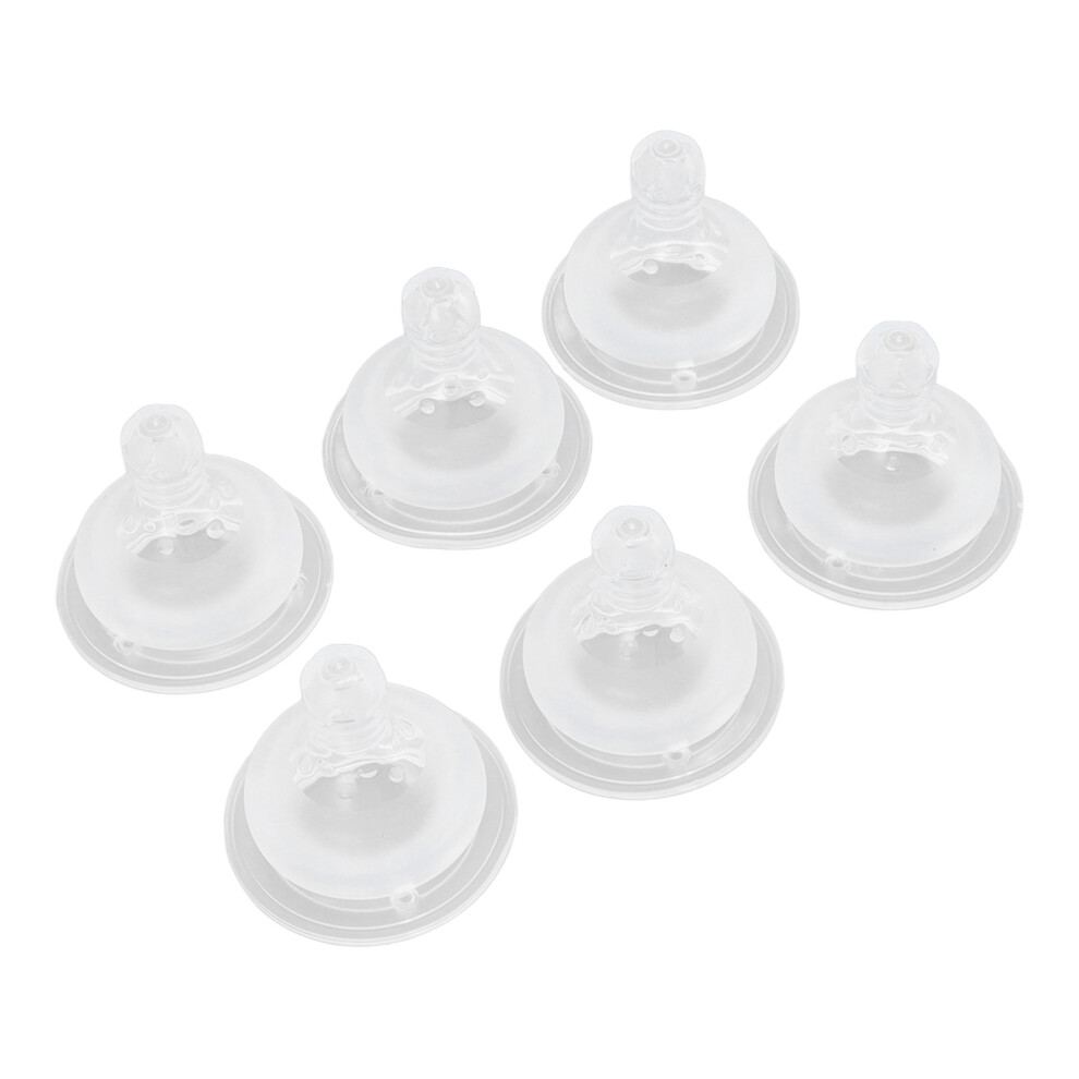 6 Pack Baby Pacifier Silicone Leakproof Soft Nibbles 5 x 4.5cm