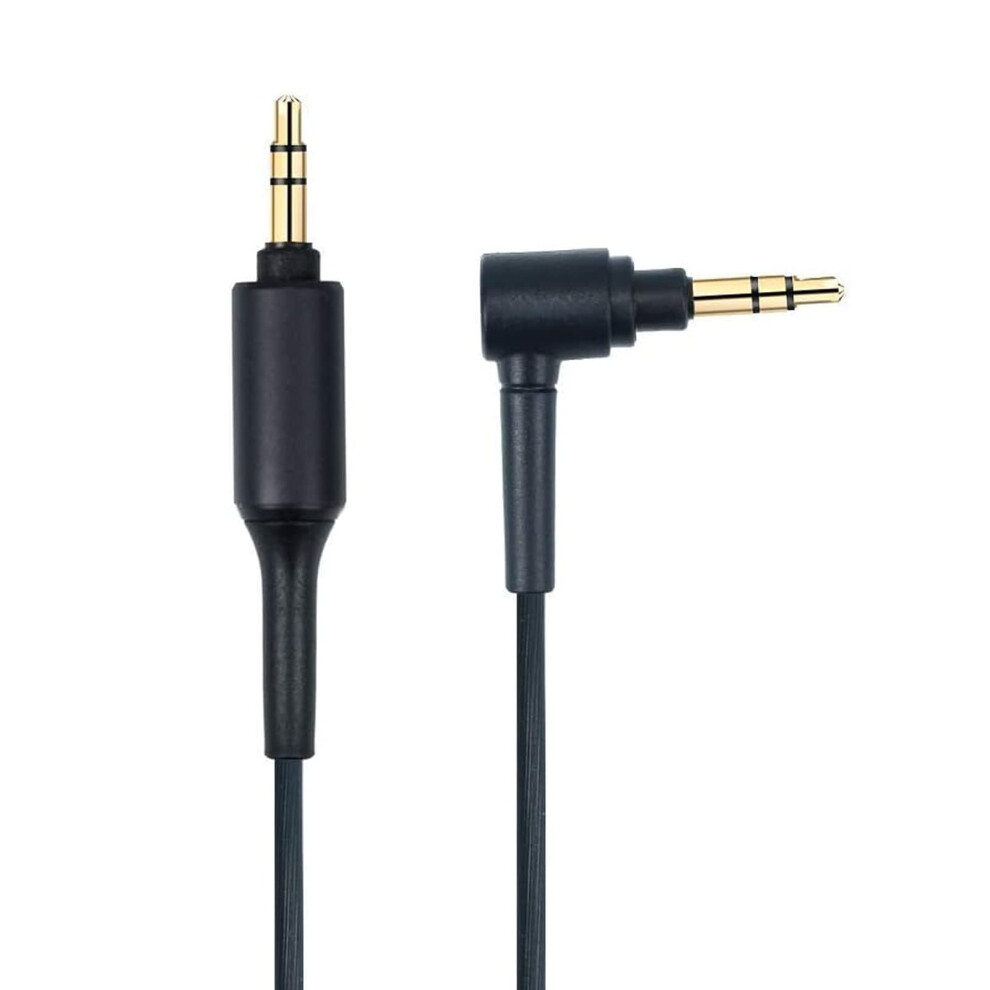 Headphone Replacement Cable With Goldplated Connectors For Sony Wh1000xm4 Xm3 Mdrxb950bt (Black) Black 9187378378632