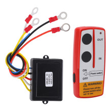 Universales kabelloses Seilwinden-Fernbedienungskit, 75 Fuß, 12V/24V, Rot