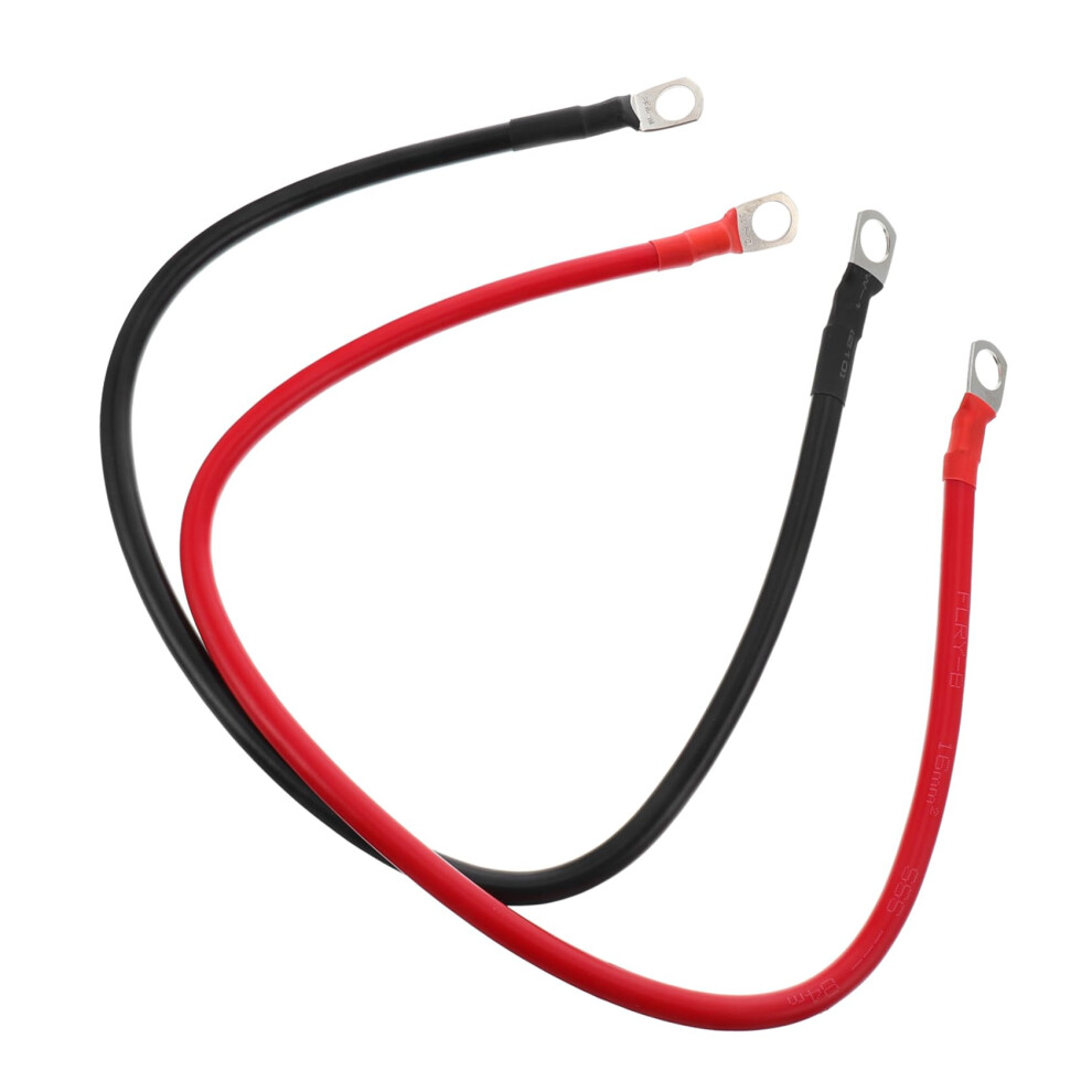 2Pcs Heavy Duty Car Battery Cable With Ring Terminals, Temp And Corrosion Resistant Copper 9347817459012