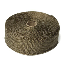 Exhaust Heat Wrap 15m x 50mm  Temp Insulation Tape for Motorcycle Exhaust Header