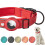 Adjustable Reflective Nylon Quick Release Buckle Tracker Holder Red Size S For Small Medium Large Dogs 1