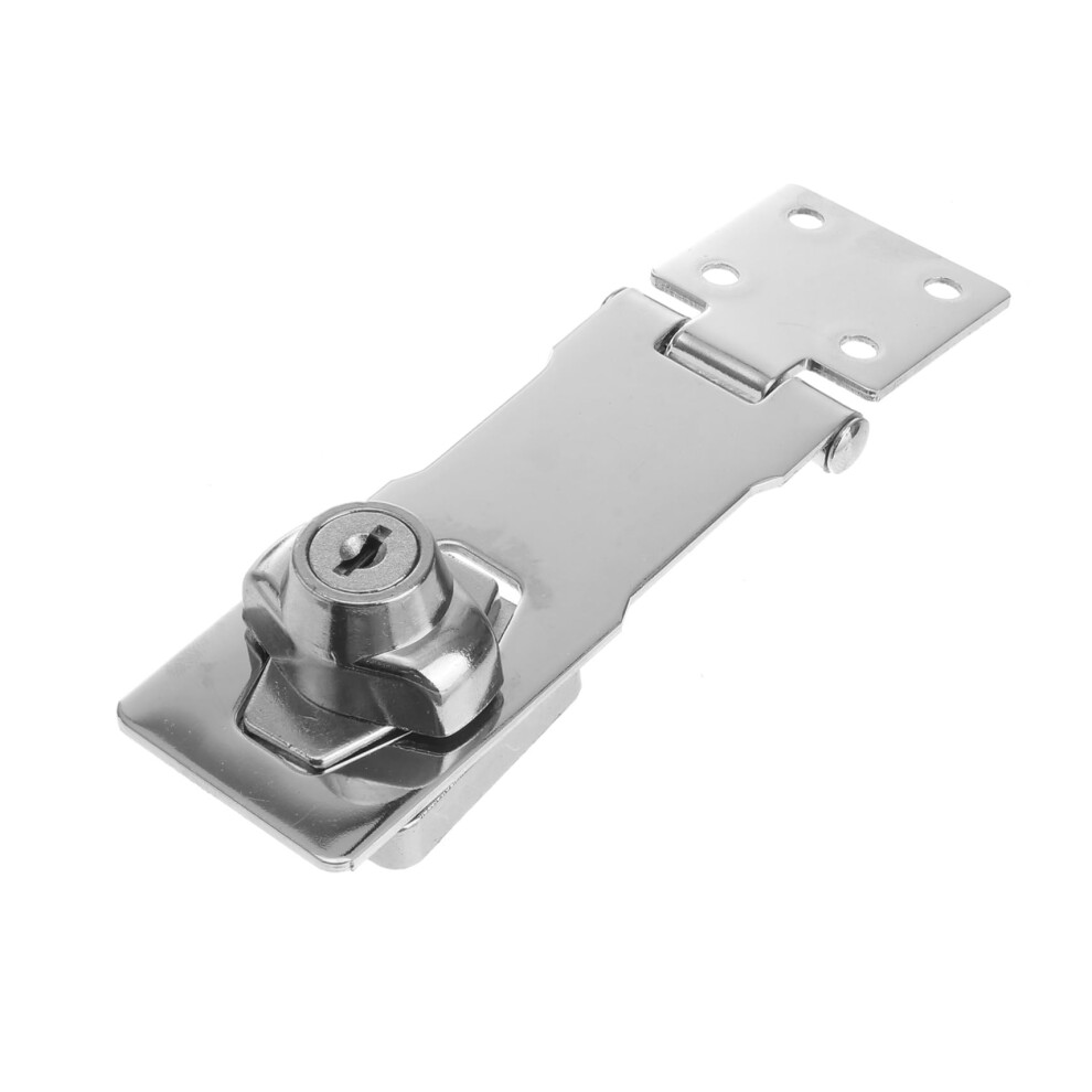 Stainless Steel Door Lock Hasp With Keyed Security Latch For Wardrobe, Cabinet And Gate 9347817459357