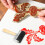Rubber Roller Wooden Handle Printing Tool Ink Applicator Multi Craft Roller Heavy Duty Paint Spreader Stamp Medium 2