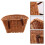Retro, Handmade, Wicker Bicycle Front Basket with Leather Straps 6