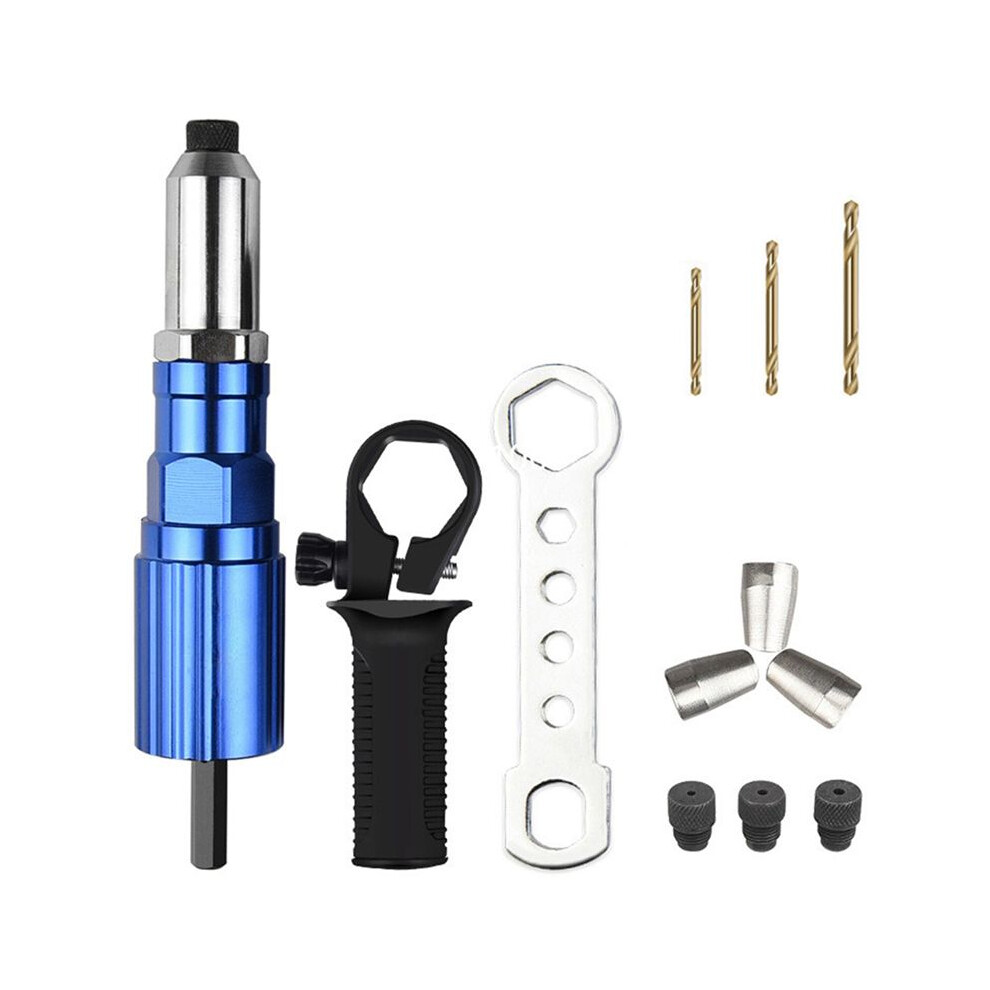 Electric Rivets Tool Rivets Nut Tool Drill Adapter Cordless Riveting Tool Conversion Connector Insert Nut Power Tool 4711551063937