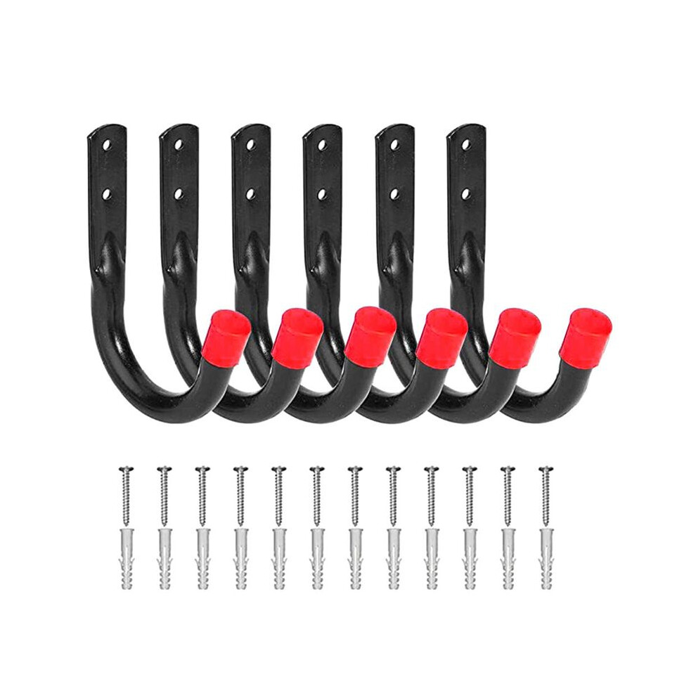 Heavy Duty Garage Hooks For Hanging, 6Pcs Storage 4852351704375
