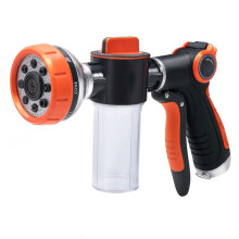 Garden Hose Nozzle,8 Patterns Hose Sprayer High Pressure,Dog Wash,Water Hose Nozzle with Soap Dispenser