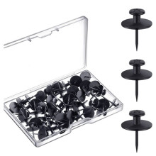 50 Pcs Double Headed Picture Hangers Nails Black Thumb Tacks Small  Hanging Nails Push Pins Decorative Wall Hooks