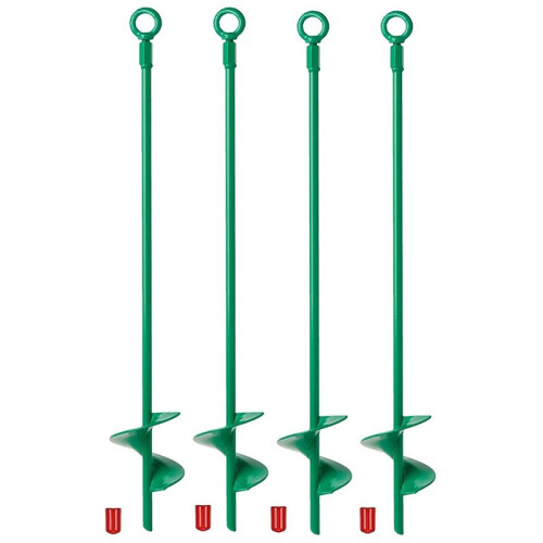 Kit de ÂNcoras de Solo de 18 Polegadas, ÂNcora de Terra HéLice, Gancho de ÂNcora Resistente para Barraca de Acampamento, Coberturas, Conjuntos de