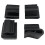 100PCS Solar Photovoltaic Panel Wire Clips Intersect PV Cable Clamp for Solar Frame Bracket Black 10