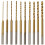 Micro-Twist Drill Bit Set - 10Pcs 0.6mm-2.2mm Tiny Drill Bit 2.35 Shank HSS  Engraving Drill Bits Hole Drilling Tool 1