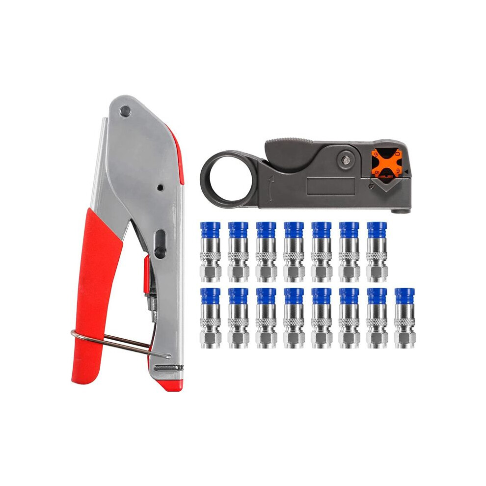 Coax Cable Crimper Kit Tool For Rg6 Rg59, Coaxial 4852351706638