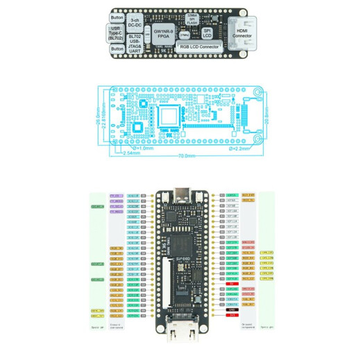 Tang  9K FPGA Development Board GOWIN GW1NR-9 RISC-V HDM Kit 2