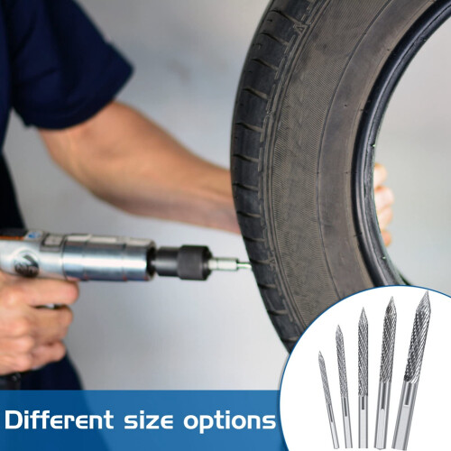 5 Pack Tire Bit Multi Sizes Repair Carbide Burr Dr 2