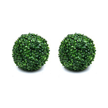 2 Pcs Artificial Plant Topiary Garden Spheres Topiary Plant Outdoor Indoor Decoration for Backyard Decor M