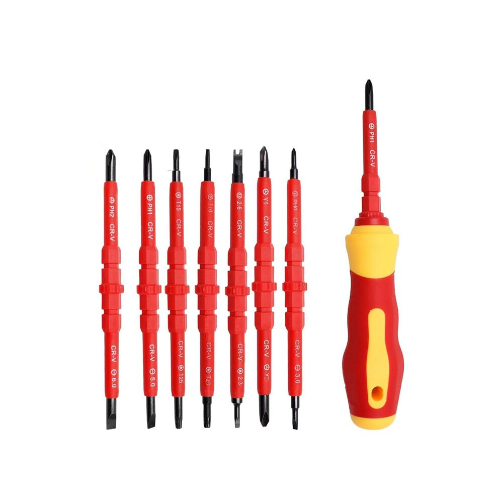 14In1 Insulated Screwdriver Set Magnetic Screwdriver Tool Kit Electrician Multifunctional Interchangeable Screwdrivers 4711256725482