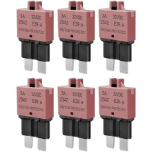 Car ATC Resettable Fuse 7.5A ATOManual Resettable Fuse for Boat SUV Car Motorcycle 32VDC Standard Blade Fuse Combo Kit