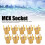 OFC Material MCX Socket PCB End Jacks 4 Pin Female Connectors 50 Ohms 10pcs 6