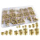 400Pcs Threaded Inserts,M2/M2.5/M3/M4/M5/M6 Thread Knurled Nuts Assortment Kit,Heat Set Insert for Plastic 3D Printing 1