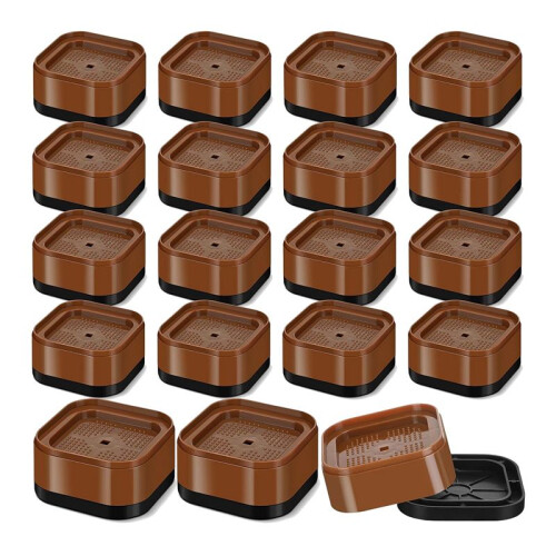 Furniture Risers Adjustable Bed Risers Desk Leg Risers 1.38Inch Stackable Heavy Duty Bed Lifts Risers Square Bed Raising 1