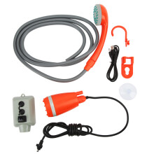 Tragbare USB-Akkuladung Camping-Duschkopf für Wohnmobil, Yacht, Auto 2200mAh