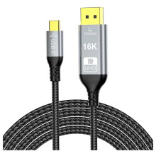 16K USB C Naar -Kabel Type-C Naar DP2.1-Verlengadapter 8K 60Hz 4K 240Hz 80Gbps UHD voor Laptopmonitor 2m