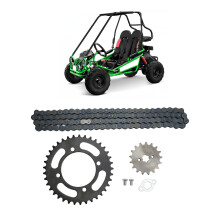 420 Chain 155mm 37T Rear Gear & 17T Front Sprocket for 50cc-125cc ATVs