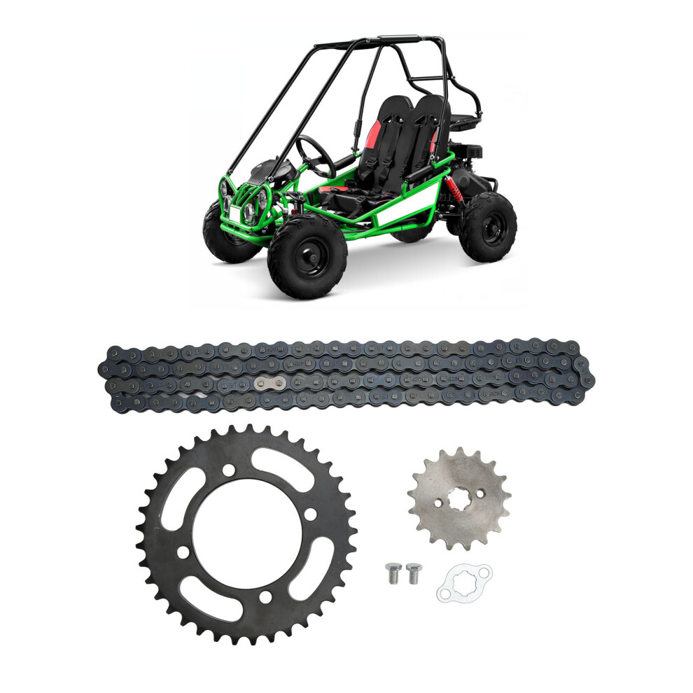 420 Chain 155Mm 37T Rear Gear & 17T Front Sprocket For 50Cc-125Cc Atvs 4911375331582