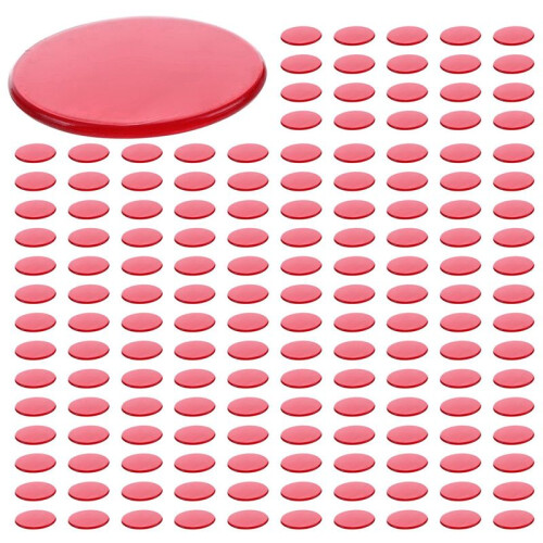 300Pcs Klare Rote Kunststoff Bingo-Chips 1,9 cm