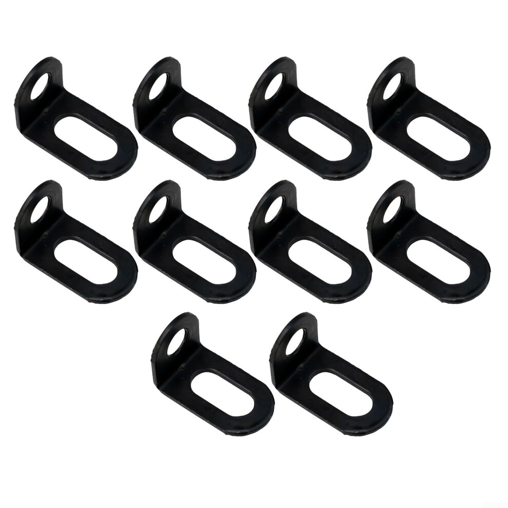 Stainless Steel L Brackets Black 10Pcs Rustproof Heavy Duty Right Angle Corner Reinforcement 9199774026543