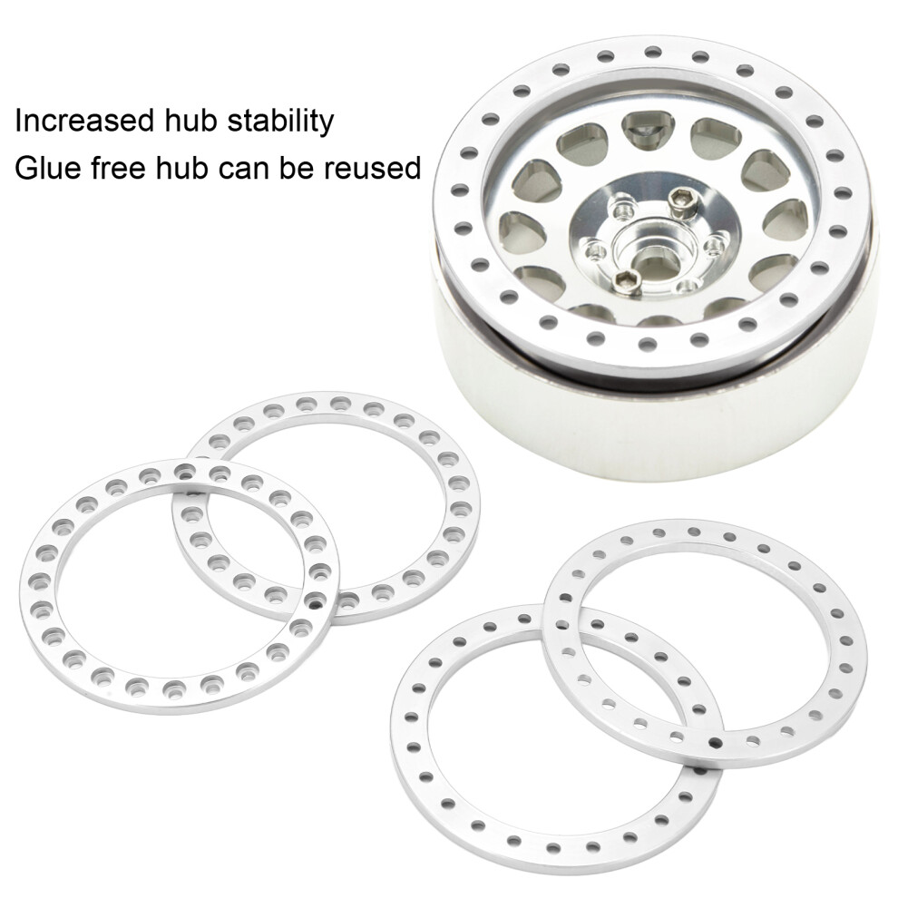4 Stã¼Cke Rad ÃUãEre Beadlock Ring Aluminium 7592057413955