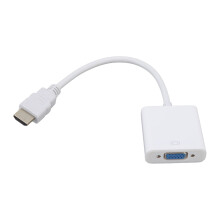 1080P HD Multimedia to VGA Converter ABS 1.4 White Plug & Play Easy Setup