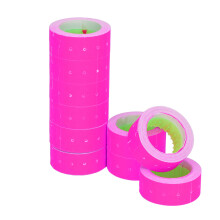 Price Tag Labels 15000pcs 21x12mm Rose Red for M5500 MX5500 Durable Single Row