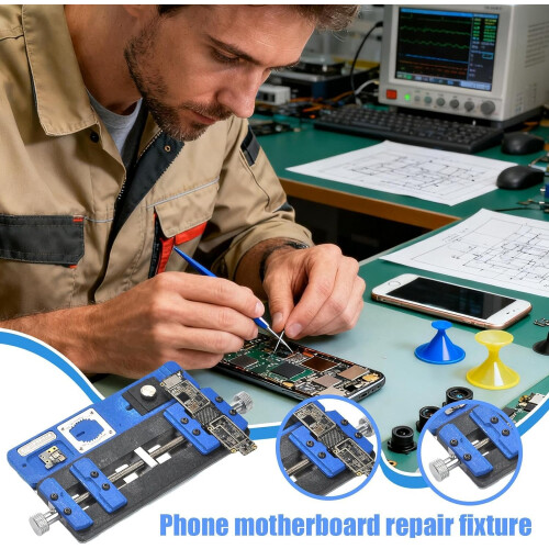 PCB Holder for Soldering Station with Rotating Clamp Base, MultiAngle Adjustability, Precision Alignment 1