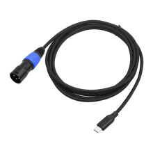 USB-C Till XLR 3Pin TYPE-C Hankabel för Mixerkonsol Förstärkare Ljudhögtalare Mobila Bärbara Datorer Telefoner 300 cm