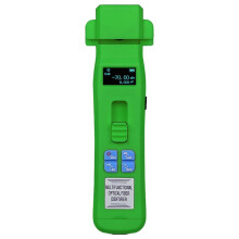 Grünes Wiederaufladbares Glasfaser-Identifikator-Gerät AUA-C607 + OPM + VFL + LED-Licht Glasfaserkabeltester FTTH-Tool