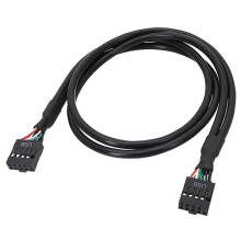 Câble Interne USB 9 Broches Femelle Vers Femelle pour Carte Mère Câble D'en-Tête Interne USB 2.0 pour Carte Mère