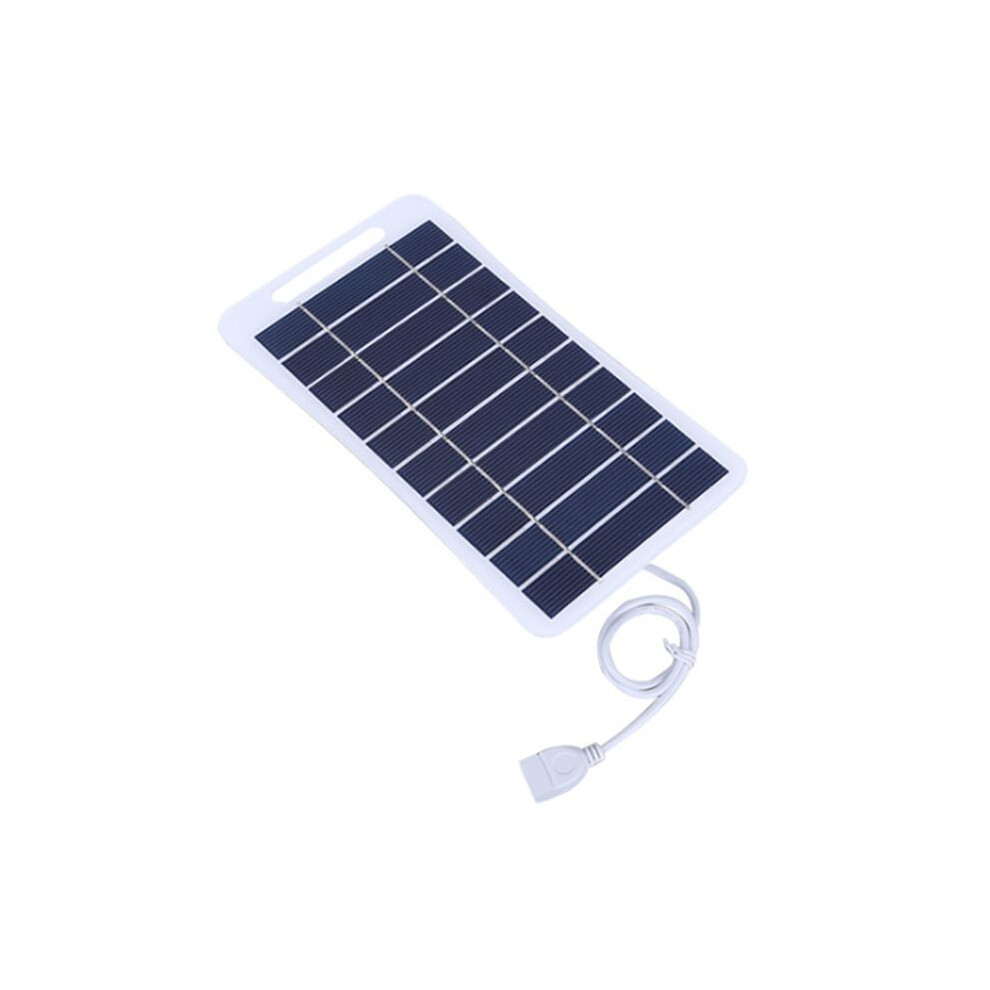 Portable Solar Panel 2W 5V with USB - Safe Charge Stabilizer, Battery Charger Outdoor Power Supply for Camping