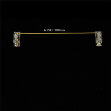 Transparent Guldpläterad Plåtmonterad Stabilisator PCB-Monterad Tangentbordsstabilisator för Mekaniska Tangentbord B