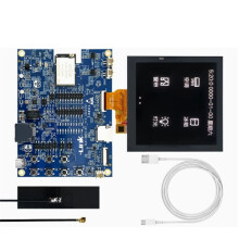 Placa de Desenvolvimento Harmony AIOT + Tela LCD de 4 Polegadas + Kit de Antena RM56 2.4G/5.8G WiFi + Placa de Núcleo IoT BLE BES2600W