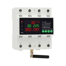 3Phase 4 Fil 380V 100A Tuya WiFi Intelligent Bidirectionnel Puissance D'Énergie KWH Mètre Automatico-Reclose Sous Tension Protecteur