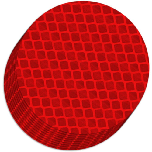 10 Pack Red Adhesive Reflector Strips for Bikes Motorcycles Strollers and Backpacks 1