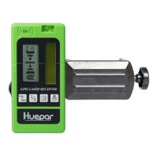 Huepar Rivelatore Ricevitore di Livello Laser LR-5RG Display LCD Retroilluminato Ricevi Raggio Verde Rosso per Esterni Verdi