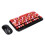 Retro 75-Key Wireless Full Size Gaming Keyboard Mouse Set Ergonomic Design 16