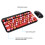 Retro 75-Key Wireless Full Size Gaming Keyboard Mouse Set Ergonomic Design 7