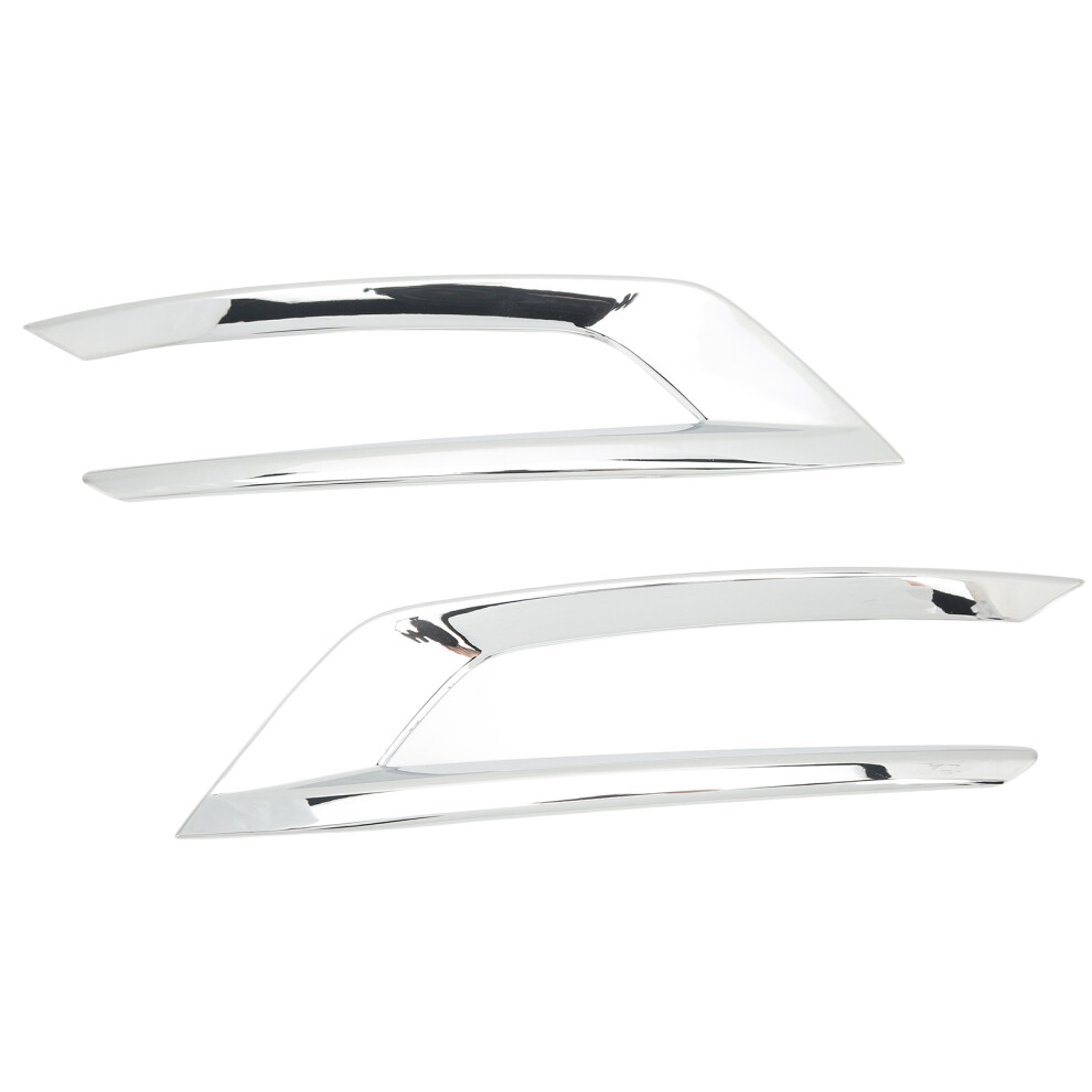 2Pcs Front Fog Cover Trim For Xc60 2018Â2021 Easy Install Silver/Light 9441375350207